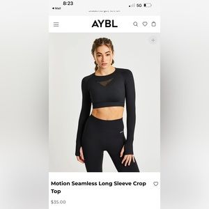 Aybl Long Sleeve Crop Top